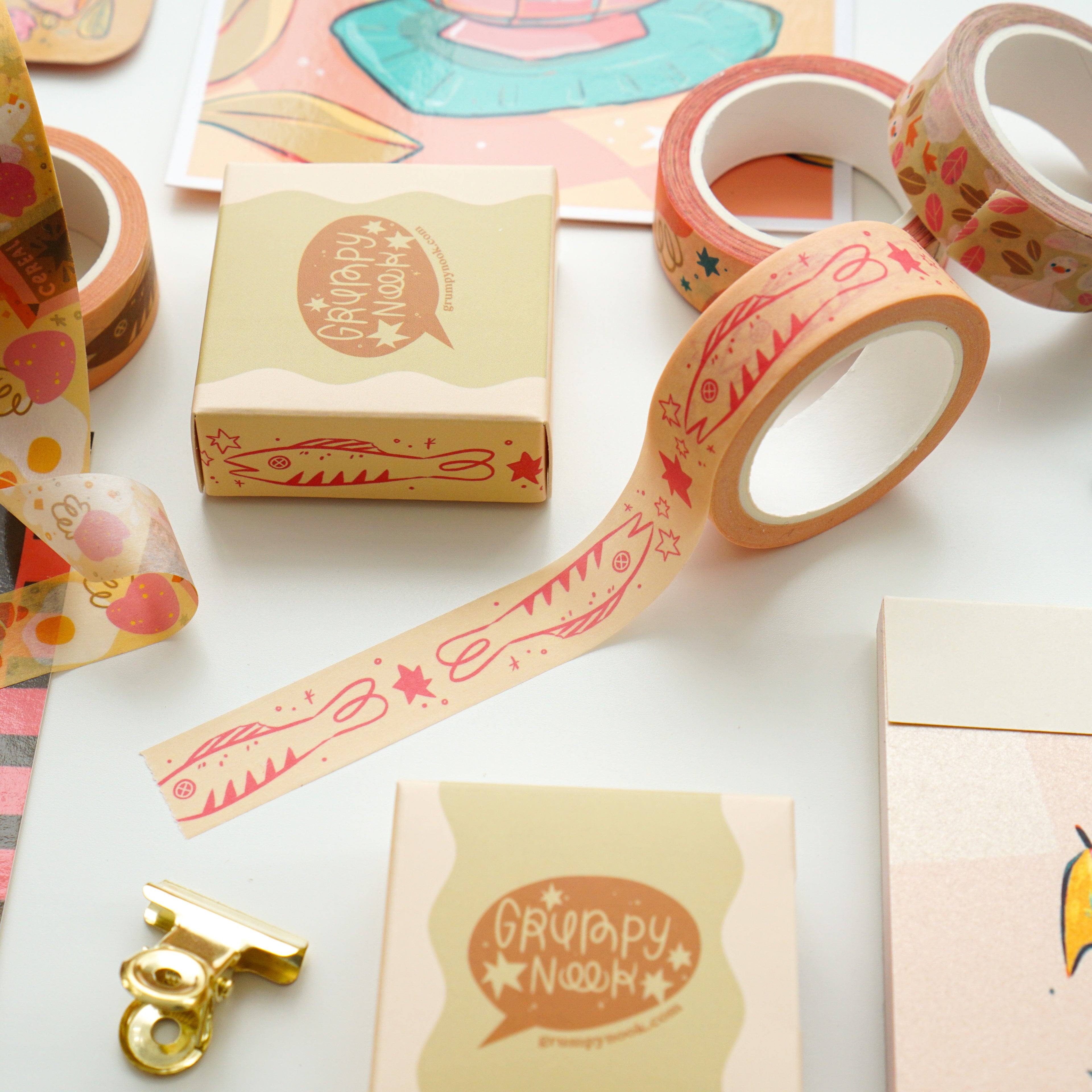 Pink Fish Washi Tape