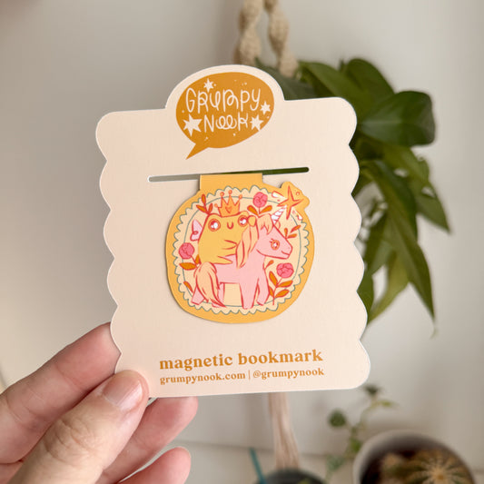 Princess Frog Unicorn Magnetic Bookmark