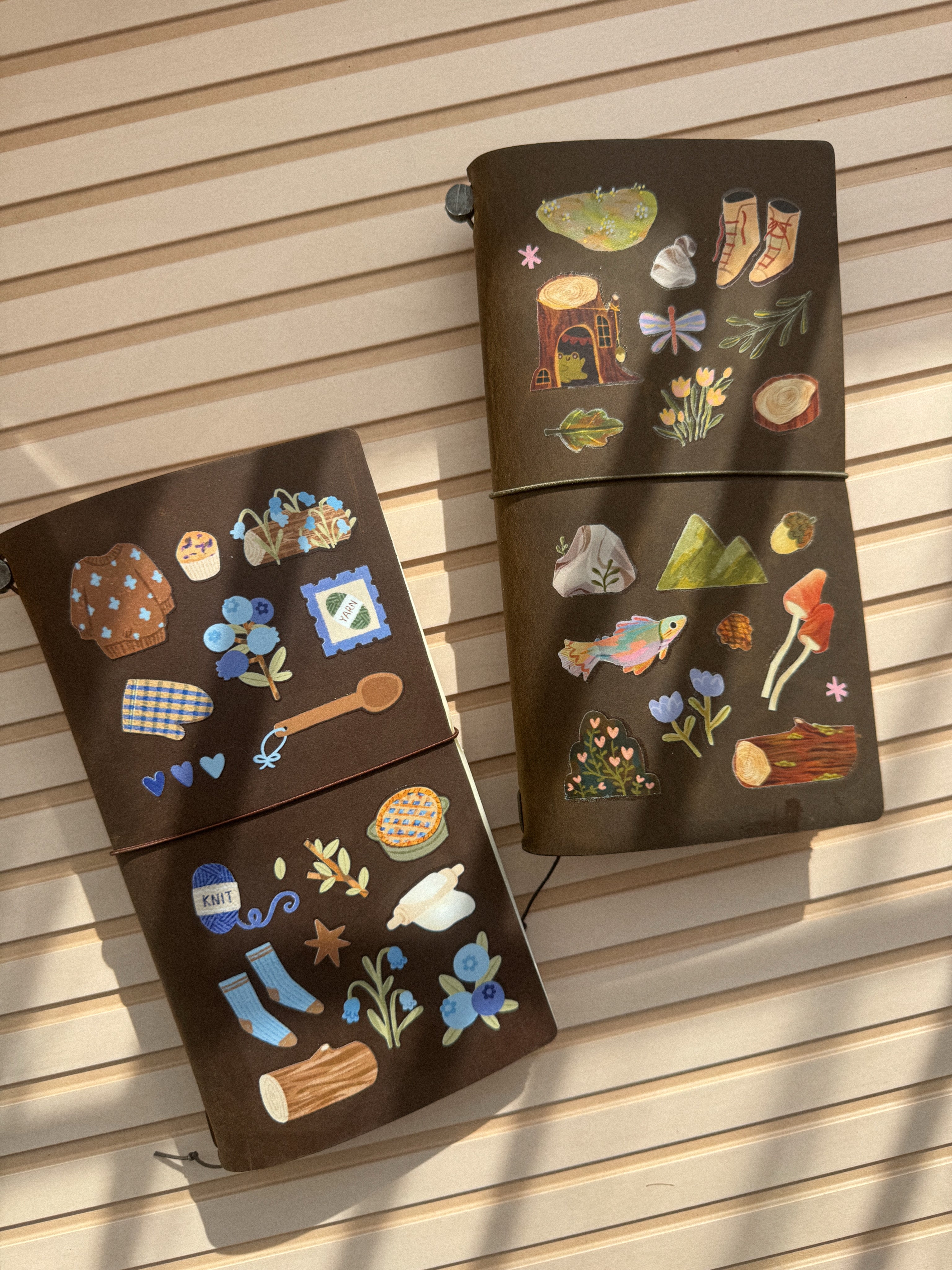 Blueberry Cottage Travelers Notebook Permanent Decal