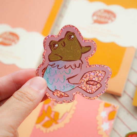 MerToad GLITTER Waterproof Sticker