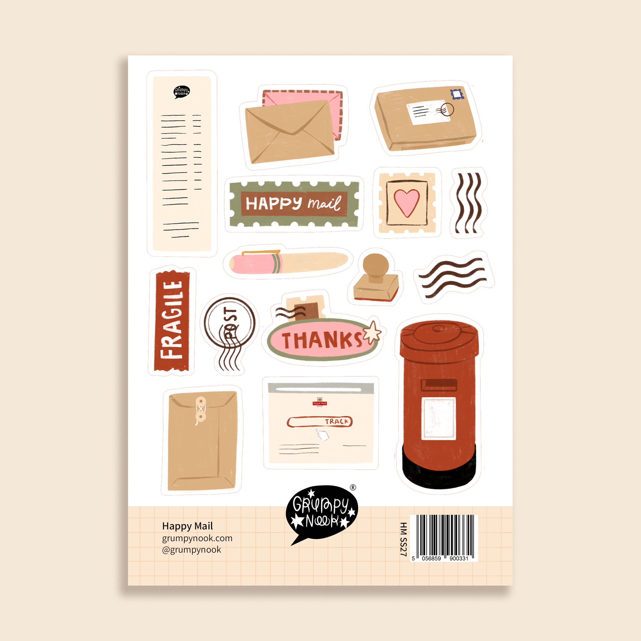 Happy Mail Sticker Sheet