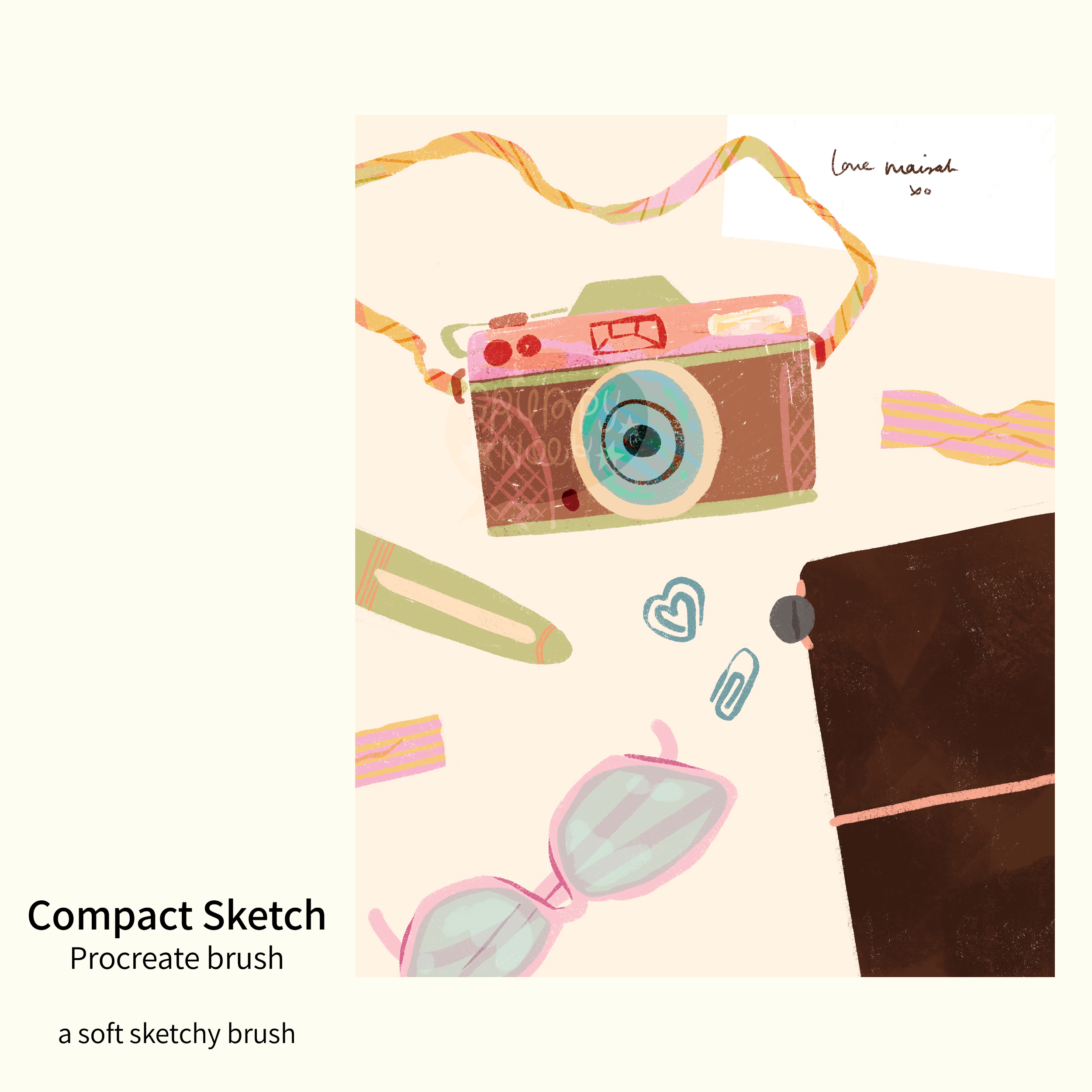 Procreate Brush: Compact Sketch