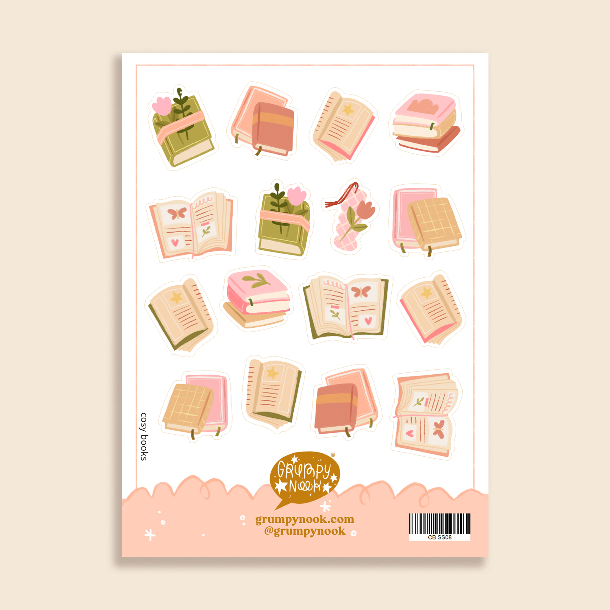 Cosy Books Sticker Sheet
