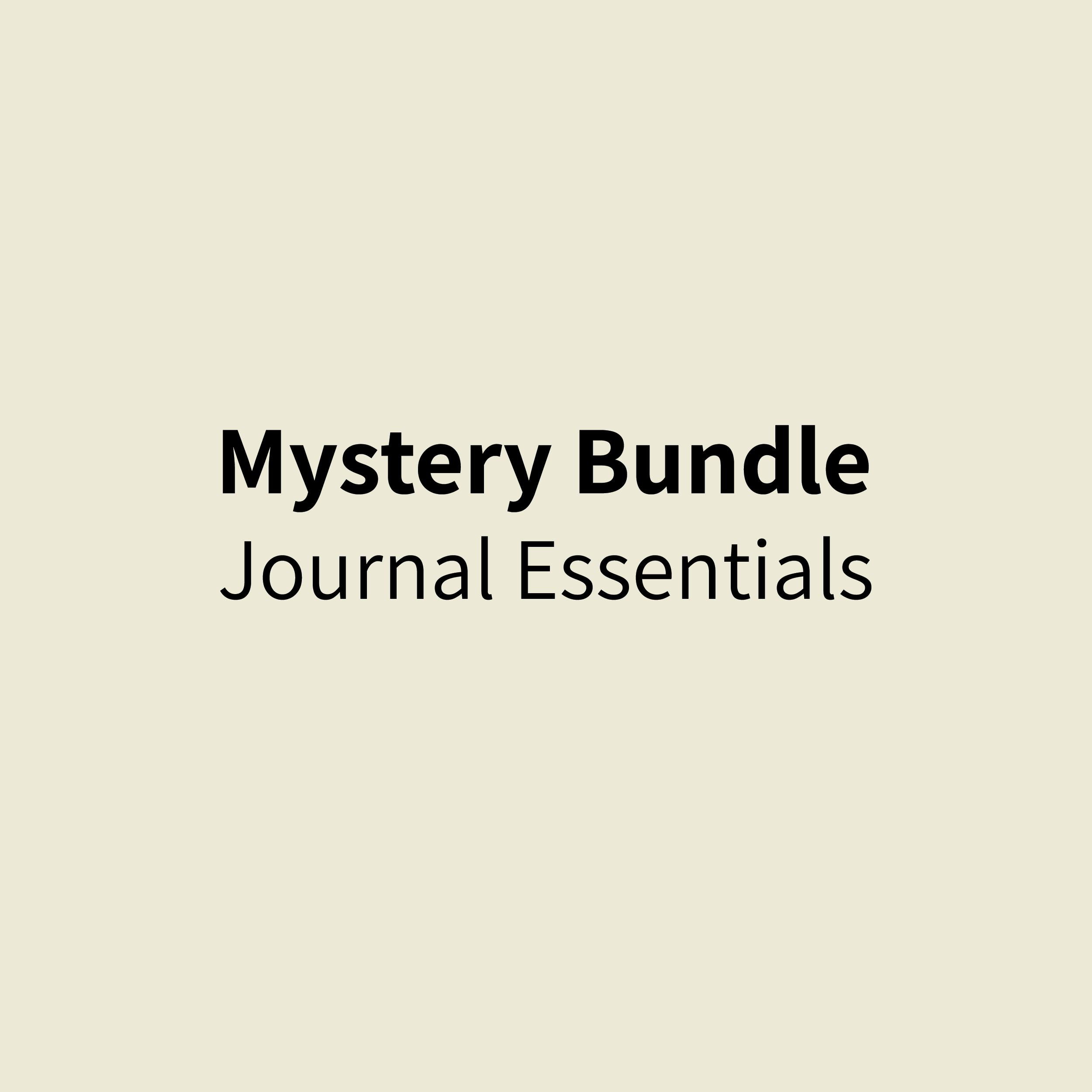 Mystery Bundle - Journal Essentials