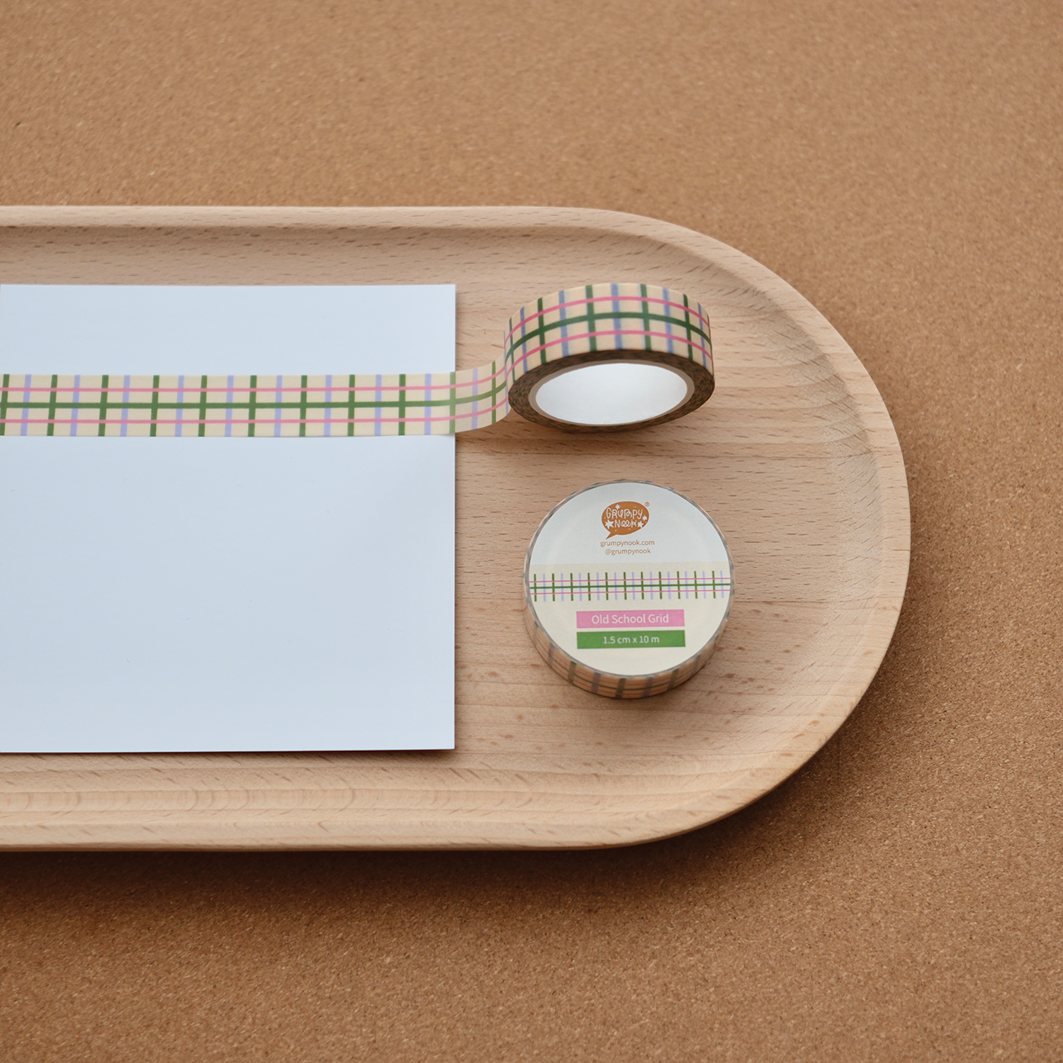 Old School Grid Washi Tape