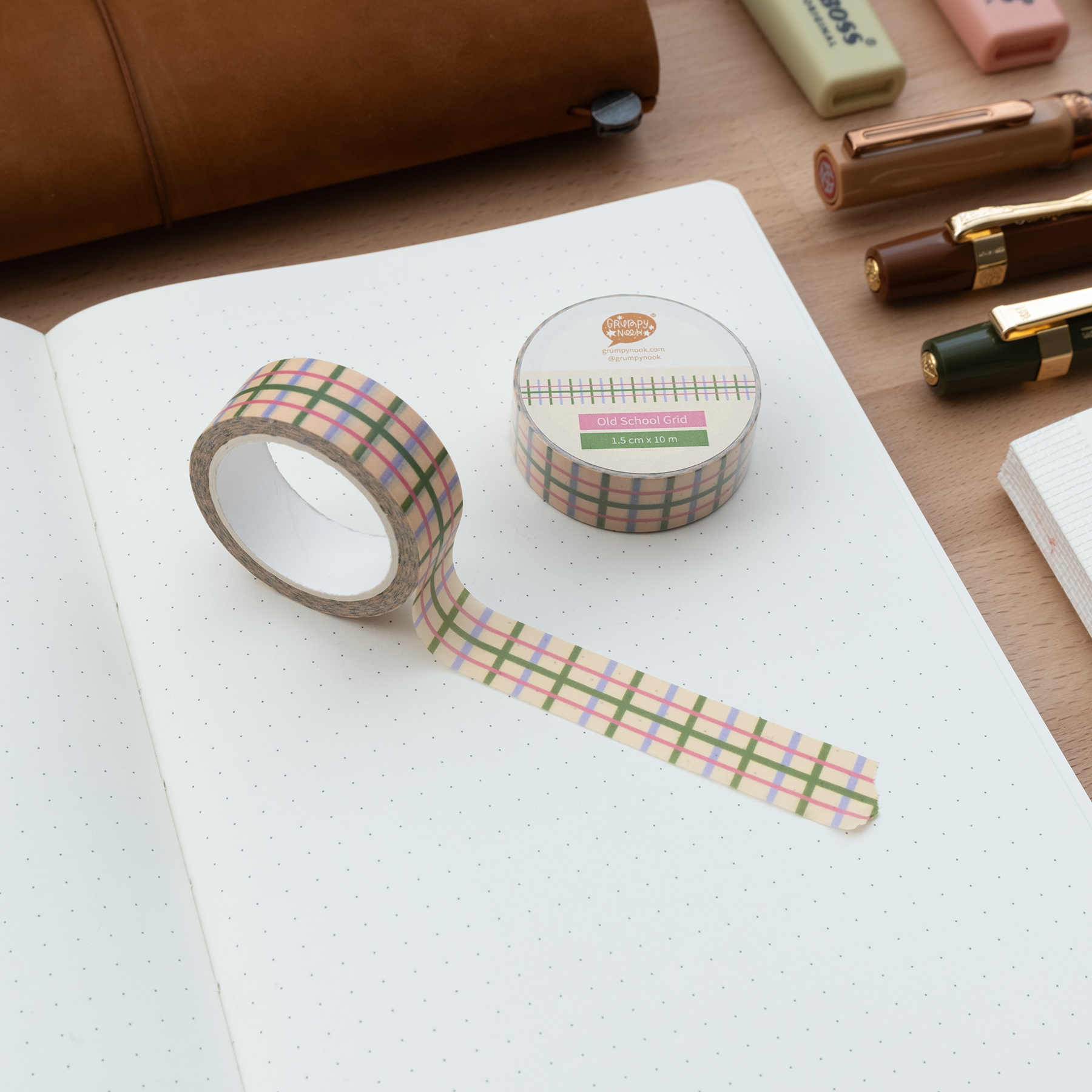 Old School Grid Washi Tape