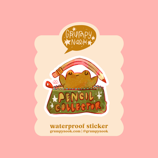 Pencil Collector VELVET TRANSPARENT Waterproof Sticker