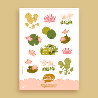 Pond Plants Sticker Sheet