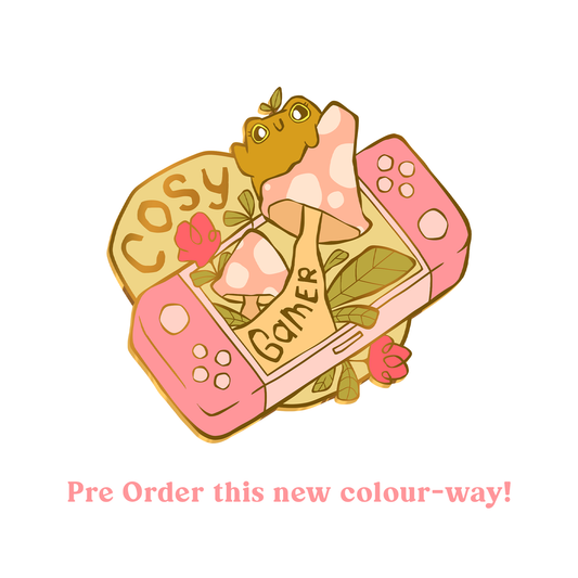 PRE ORDER Pink Cosy Gamer Enamel Pin