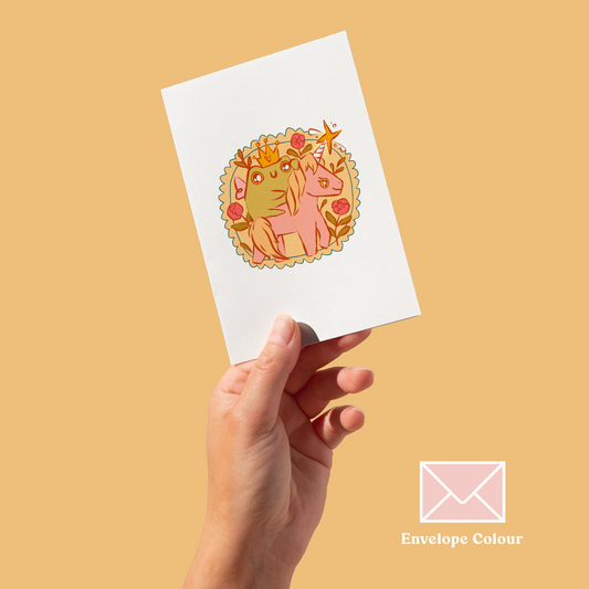 Princess Toad & Unicorn Greeting Card
