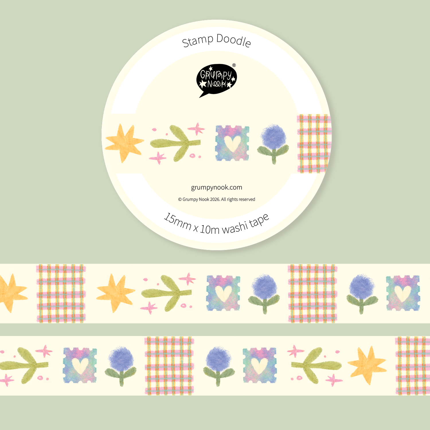 Stamp Doodle Washi Tape
