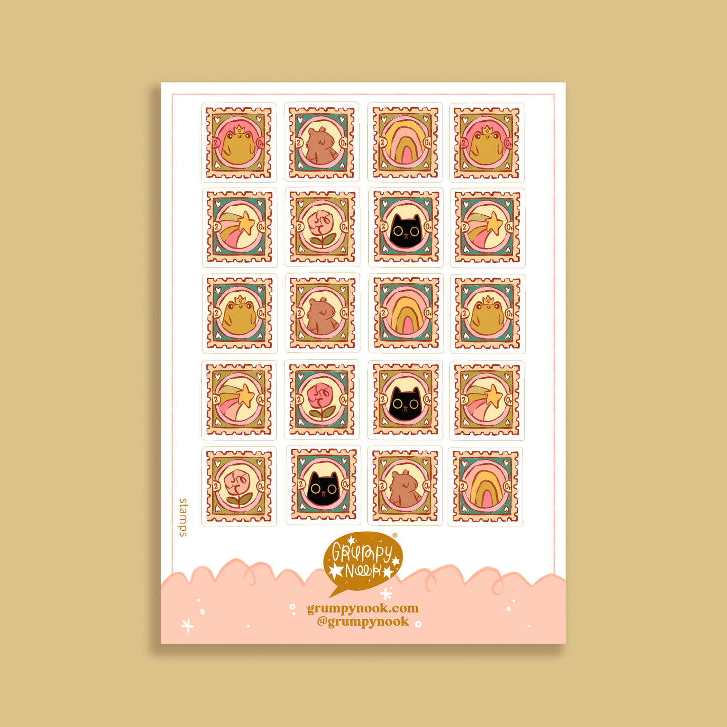 Stamps Sticker Sheet