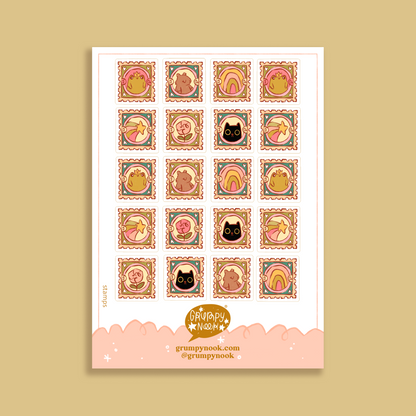 Stamps Sticker Sheet