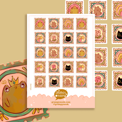 Stamps Sticker Sheet