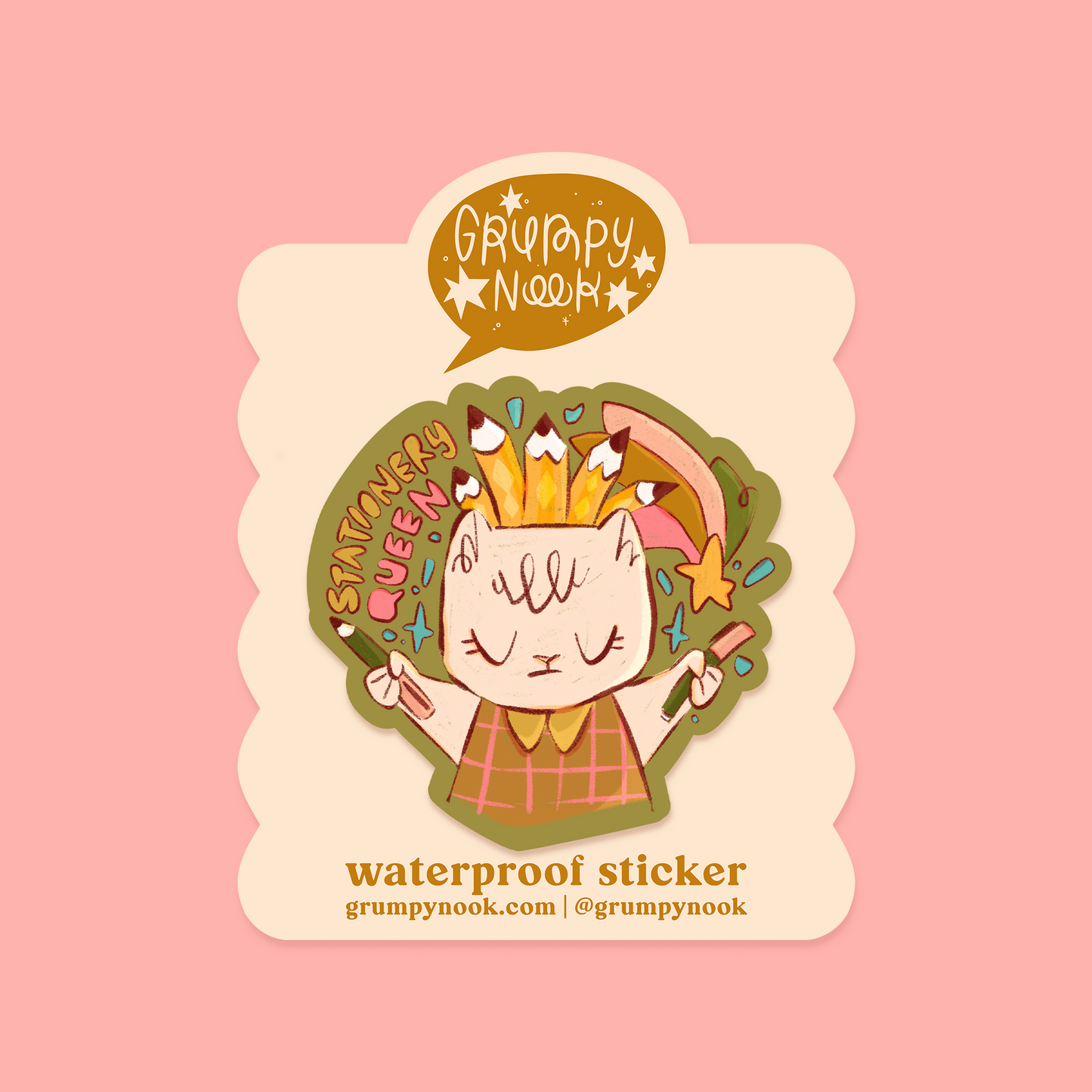 Stationery Queen VELVET-MATTE Waterproof Sticker