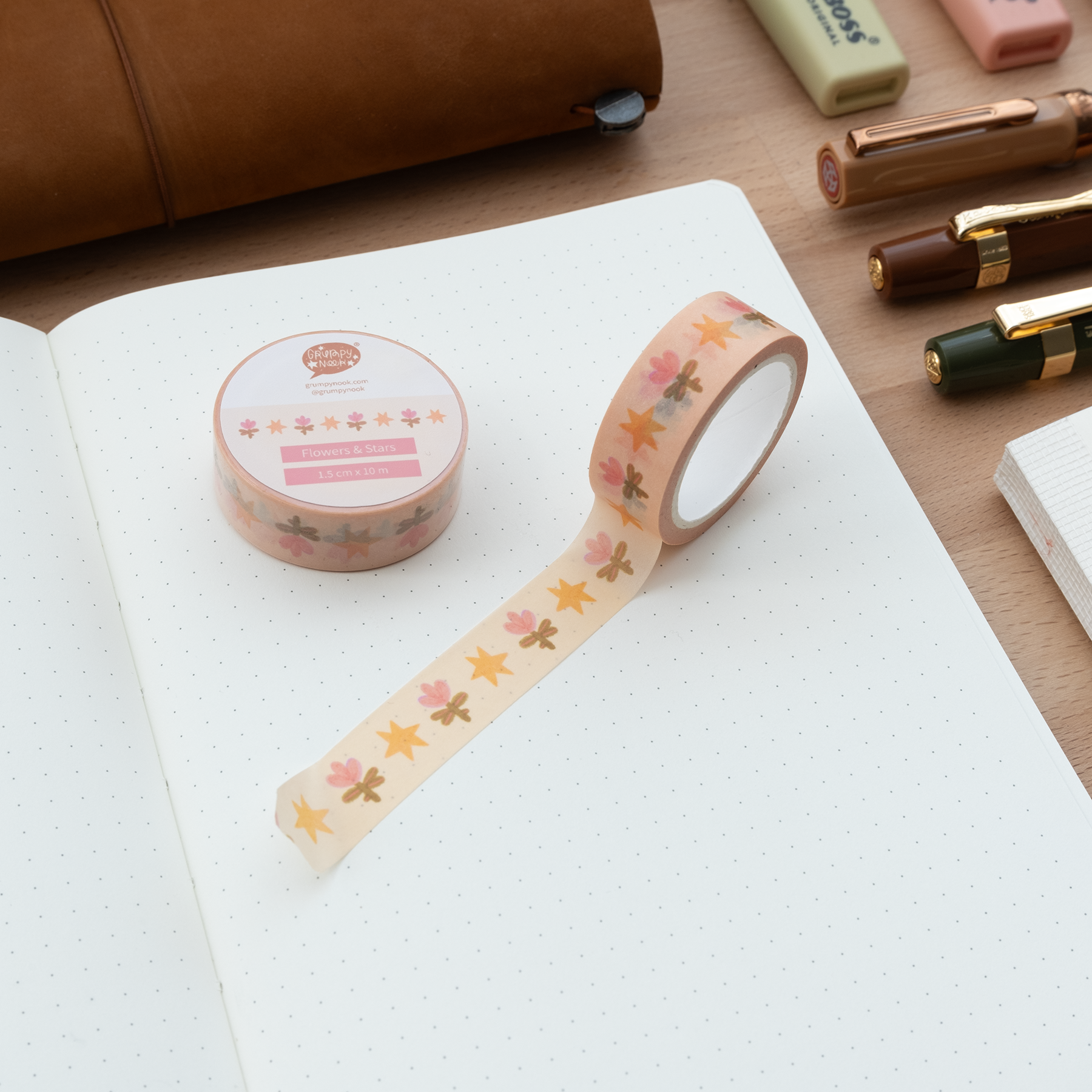 Flowers & Stars Washi Tape
